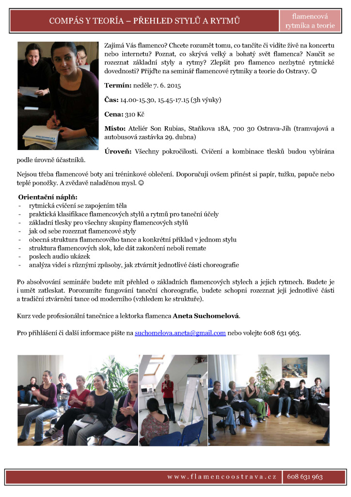 Seminář flamencové rytmiky a teorie_Ostrava